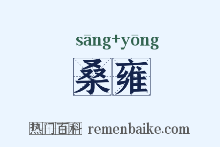 桑雍是什么意思的图片